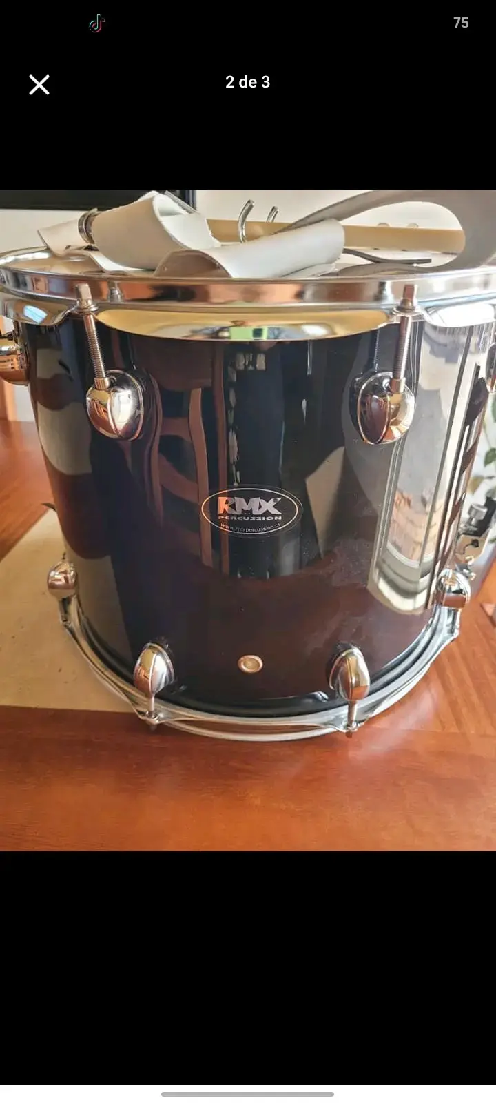 Redoblante RMX Percussion 14x12 con Piernera - 1