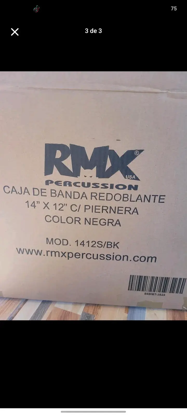 Redoblante RMX Percussion 14x12 con Piernera - 3