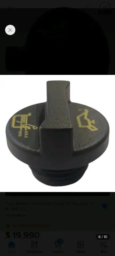 Tapa de Aceite para Fiat Grande Punto 1.2 1.4 - miniatura 4