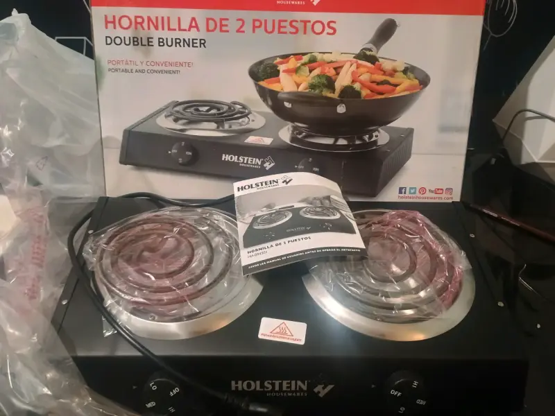 Hornilla eléctrica de 2 puestos Holstein - 1