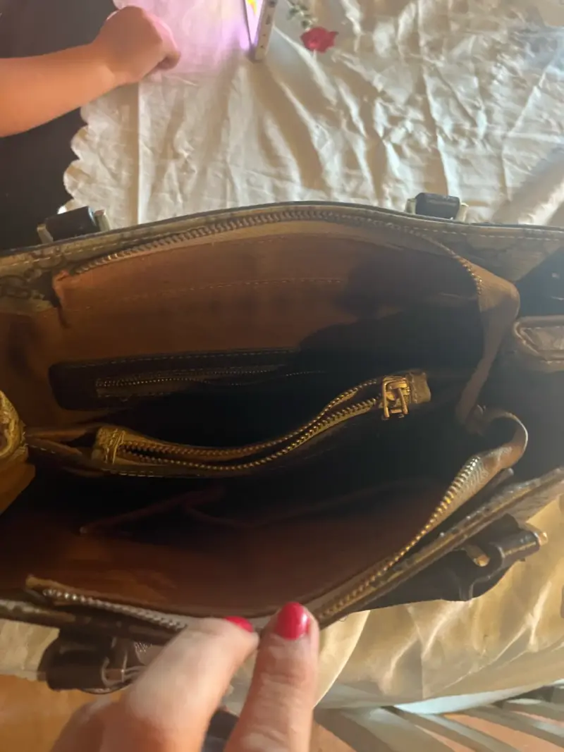 Bolso de mano monograma beige - 2