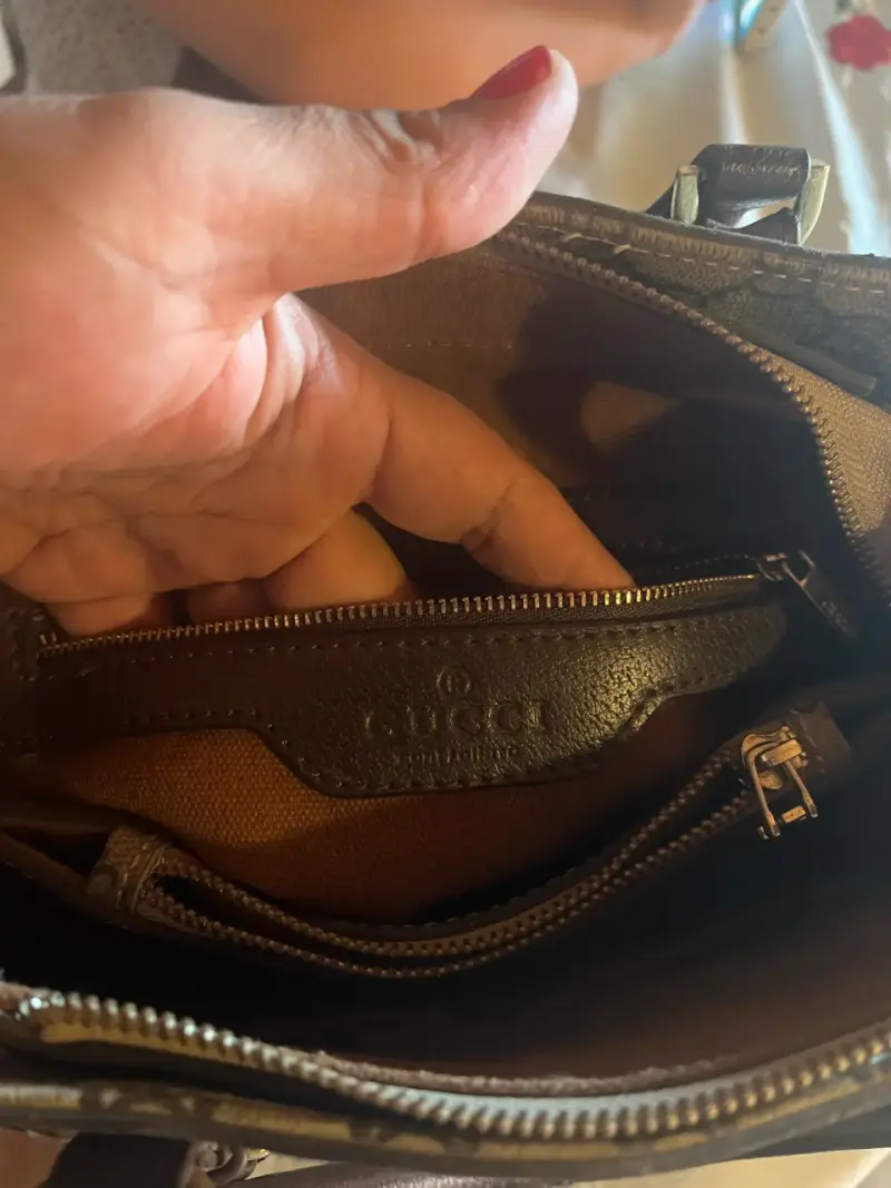 Bolso de mano monograma beige - 3
