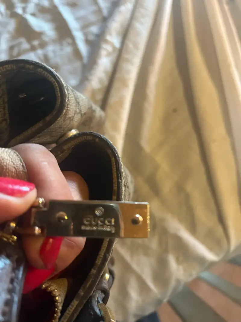 Bolso de mano monograma beige - 5