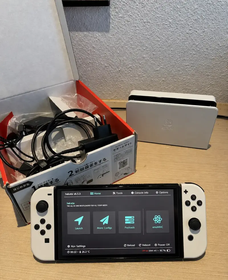 Consola Nintendo Switch OLED con magia
