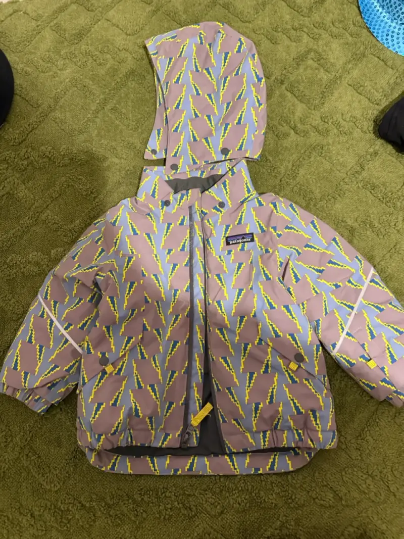 Chaqueta impermeable niños Patagonia con capucha - 1