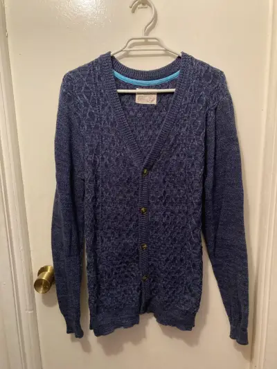 Suéter Cardigan azul Barbados - miniatura 1