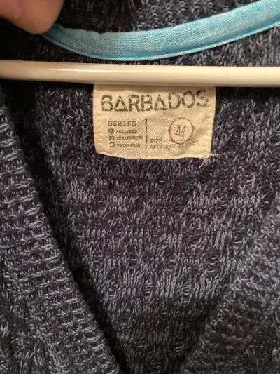Suéter Cardigan azul Barbados - miniatura 2