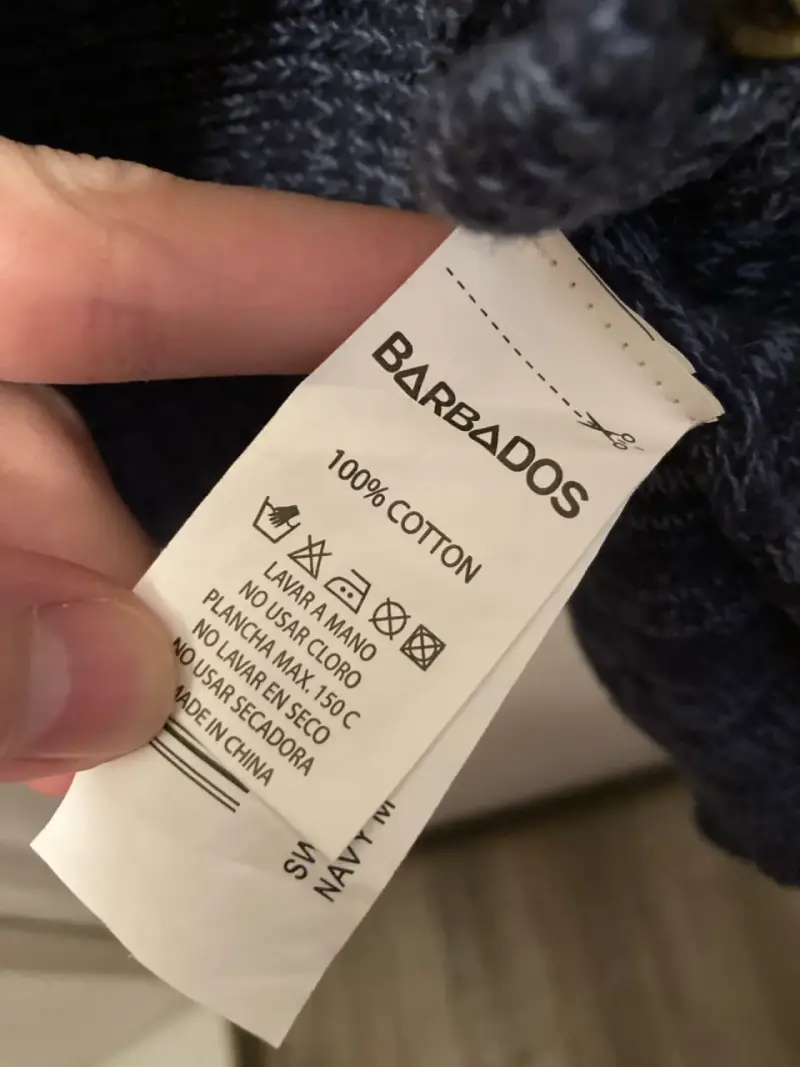 Suéter Cardigan azul Barbados - 3