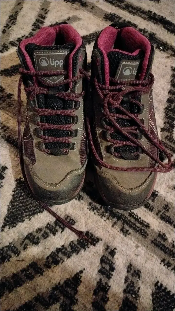 Botas de senderismo Upp marrón y burdeos - 1