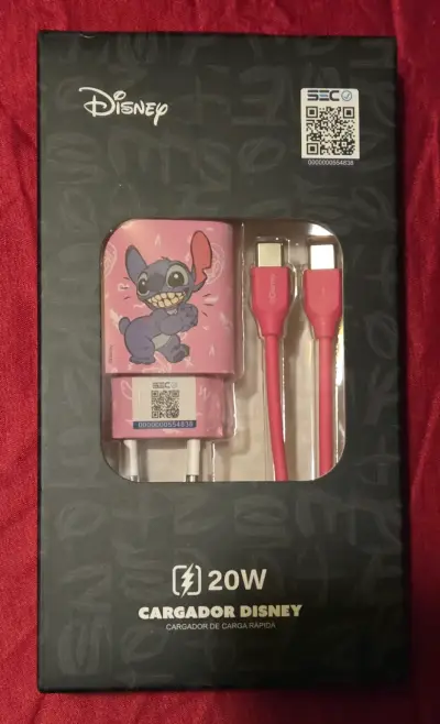 Cargador Rápido Disney 20W con Diseño de Stitch - miniatura 1