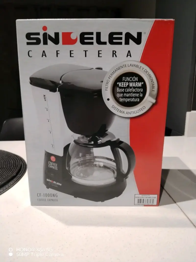 Cafetera Sindelen CF-1000NG con función Keep Warm - 1