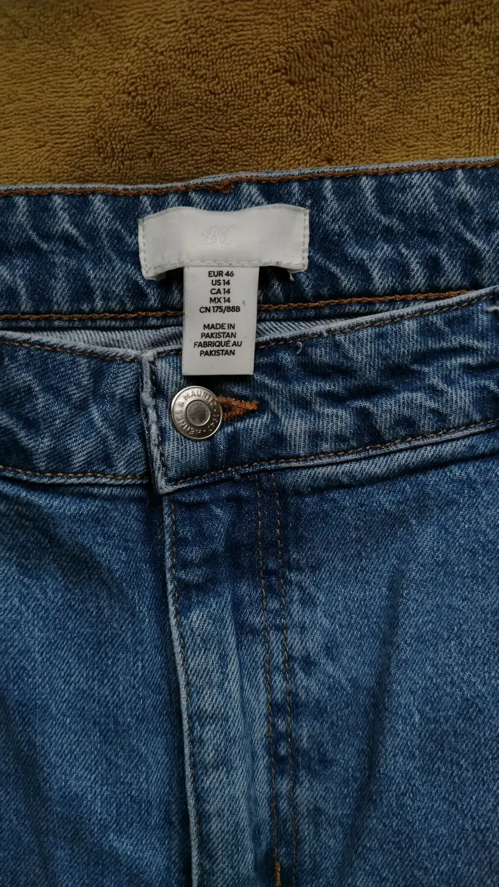 Jeans de mezclilla azul para mujer talla 46 HYM - 3