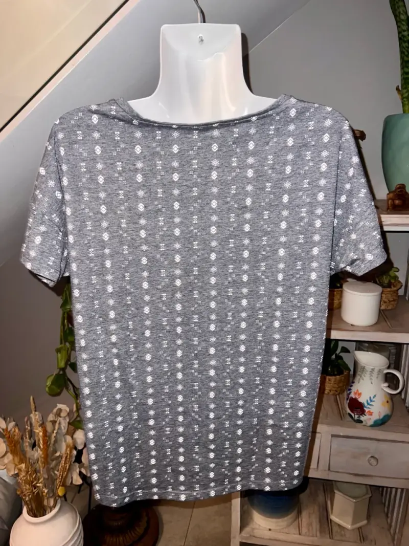 Polera Esprit gris con estampado - 2