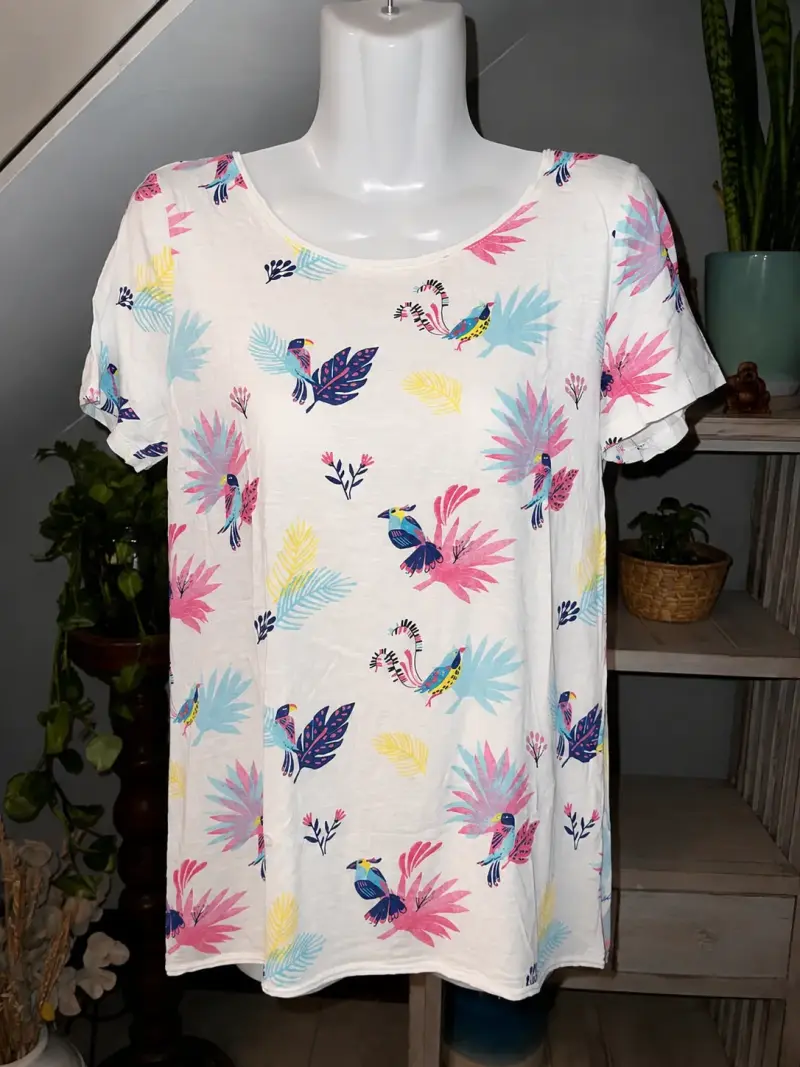 Polera Esprit estampada de pájaros - 2