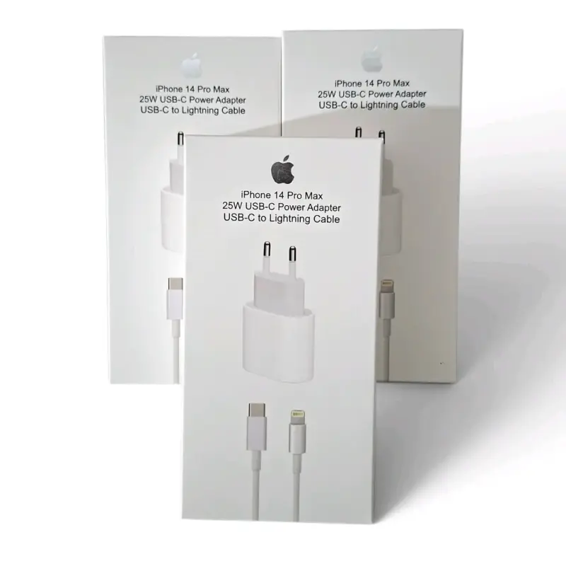 Cargador Apple iPhone 14 Pro Max 25W USB-C a Lightning