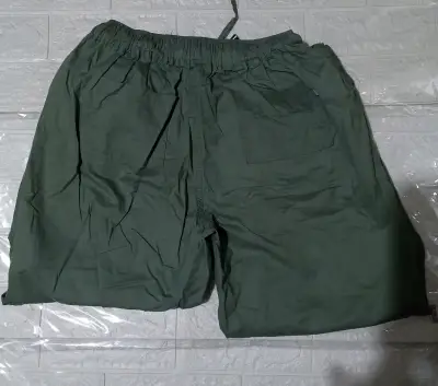 Pantalones jogger verde unisex con ajuste elástico - miniatura 2