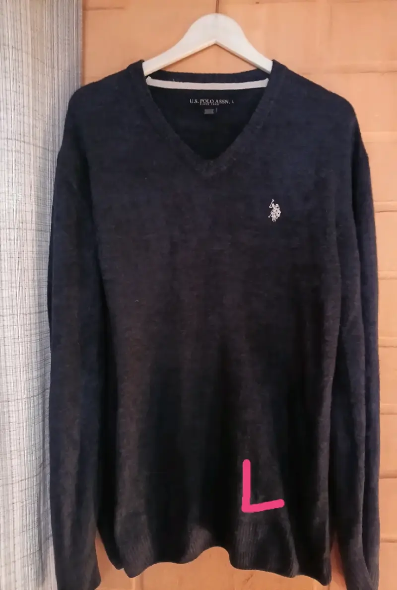 Suéter de lana U.S. Polo Assn. azul marino