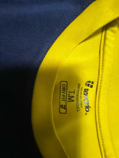 Polera deportiva Estadio Mayor azul y amarilla - miniatura 3
