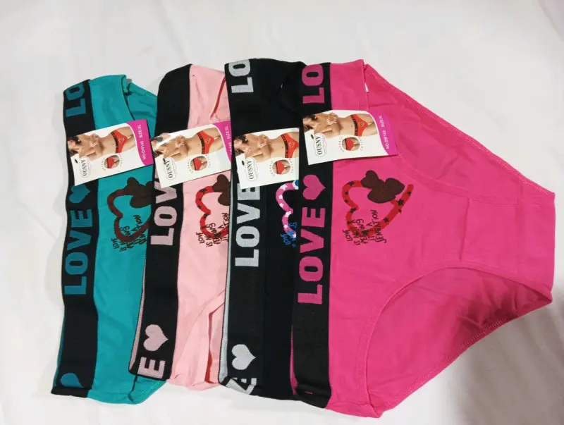Pack de calzones de algodón para mujer Ousyo