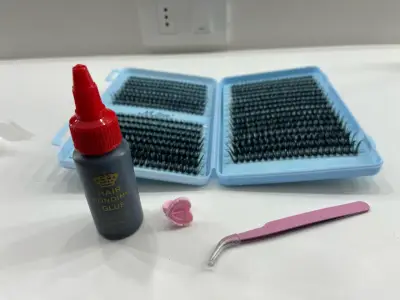 Kit de Extensiones de Pestañas con Pegamento - miniatura 1