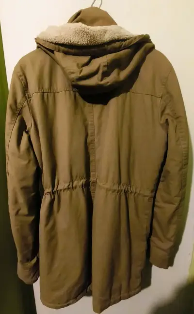 Parka marrón con capucha FSP para hombre - miniatura 2
