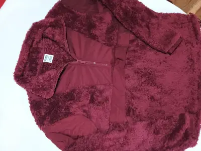 Chaqueta de felpa burdeos Victoria's Secret Pink - miniatura 1