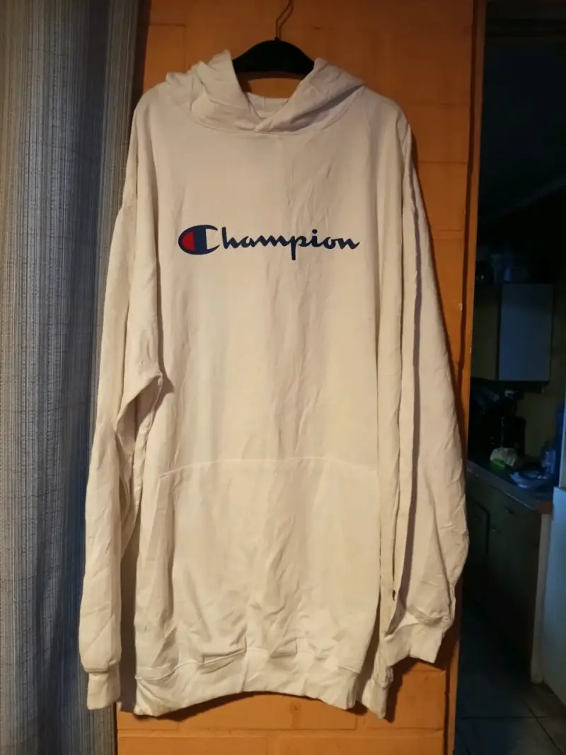 Polerón con capucha Champion blanco unisex