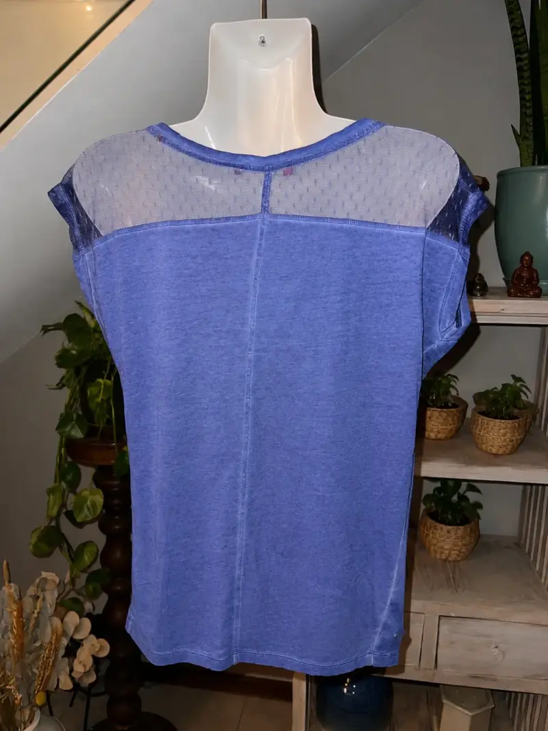 Polera Esprit azul con diseño 'Fun Day' para mujer - 2