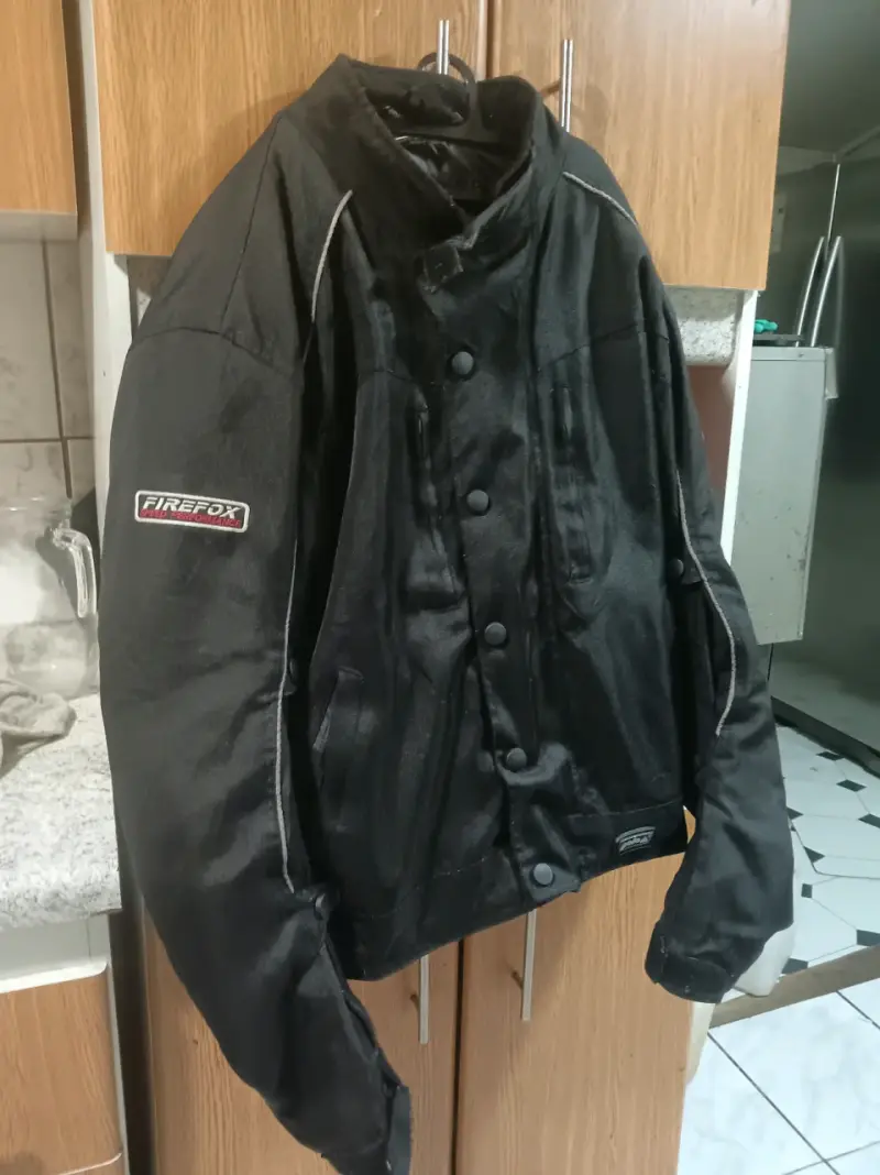 Chaqueta de moto negra Firefox talla M - 2