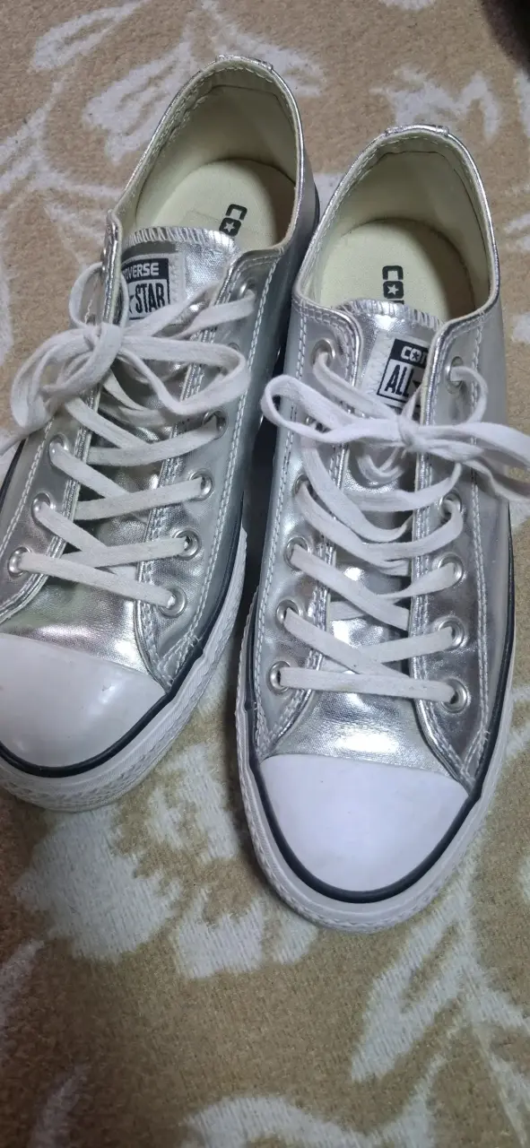 Zapatillas Converse All Star plateadas 39,5