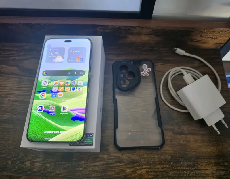 Smartphone Honor 400 pro con funda y cargador - 1
