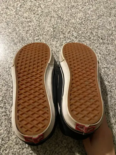 Zapatillas Vans negras con velcro para niños - miniatura 2