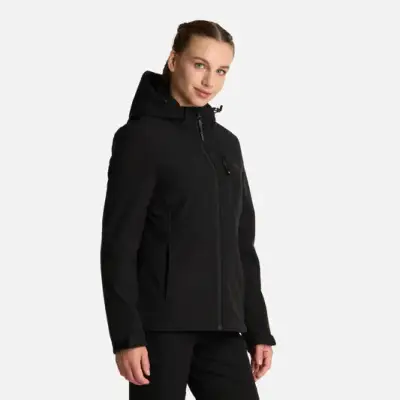Chaqueta negra Softshell mossimo para mujer - miniatura 3