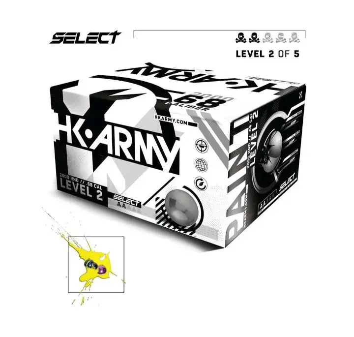 Bolas de Paintball HK Army Select Calibre .68