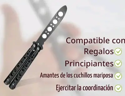 Cuchillo mariposa de entrenamiento [sin filo] - miniatura 3