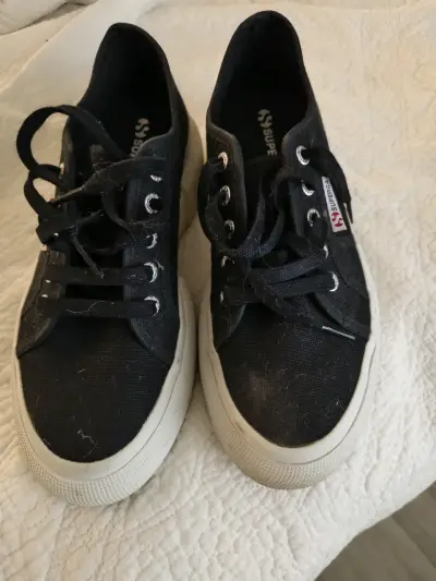 Zapatillas negras Superga talla 37 - miniatura 3