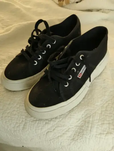 Zapatillas negras Superga talla 37 - miniatura 4