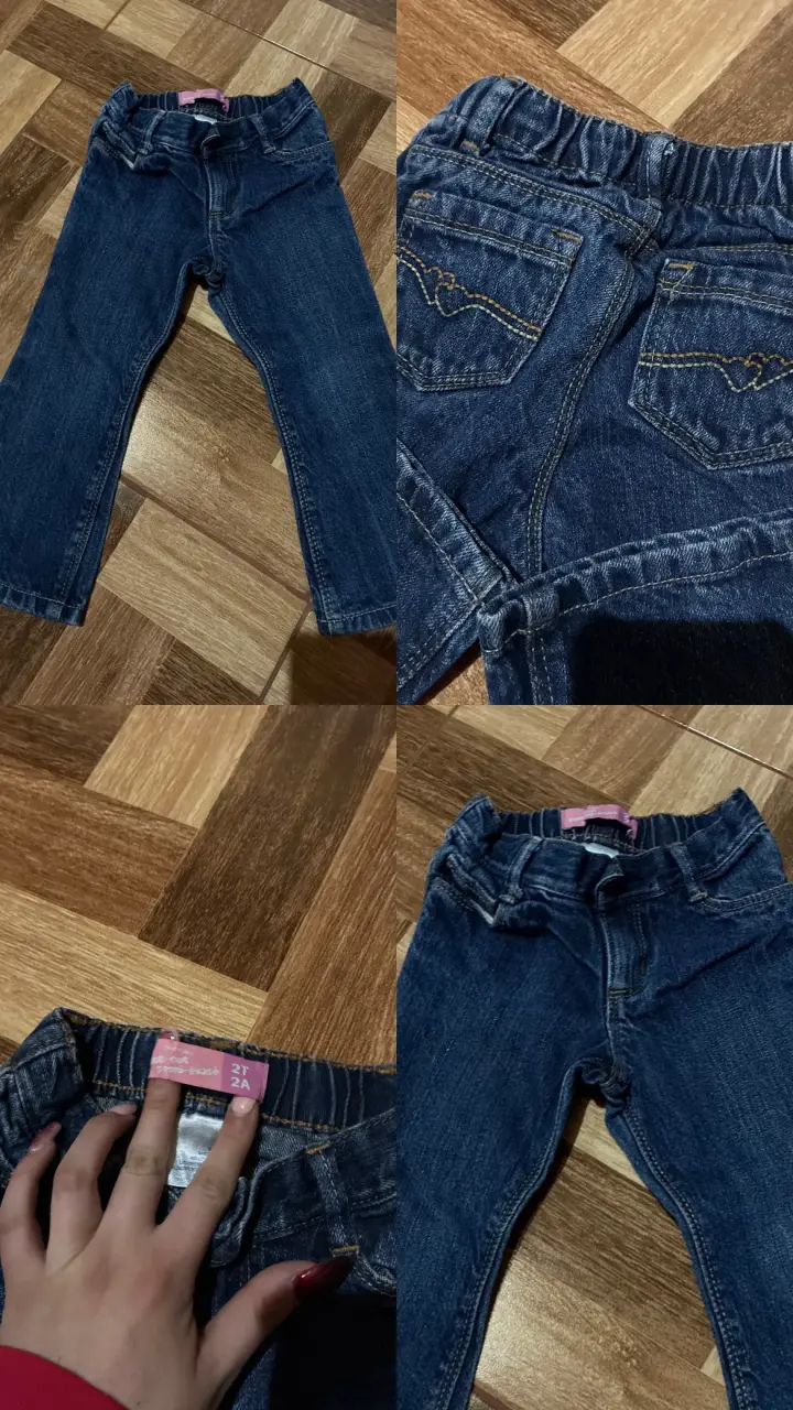 Jeans de mezclilla para niña talla 2T - 1