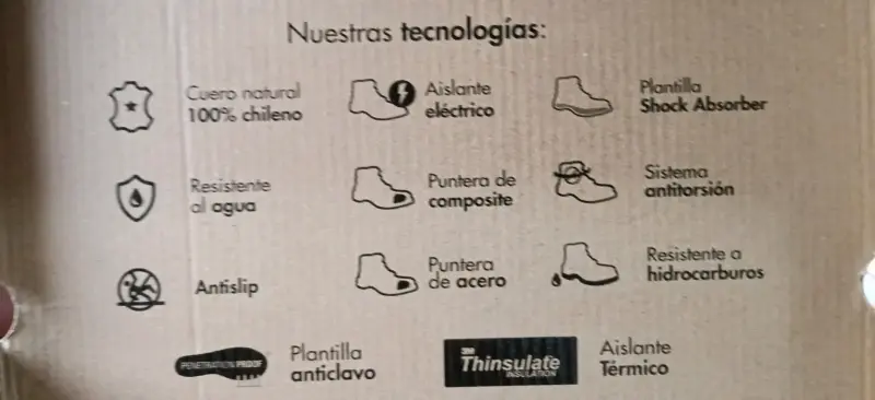 Botas de seguridad de cuero Proflex marrón
