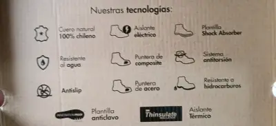Botas de seguridad de cuero Proflex marrón - miniatura 1