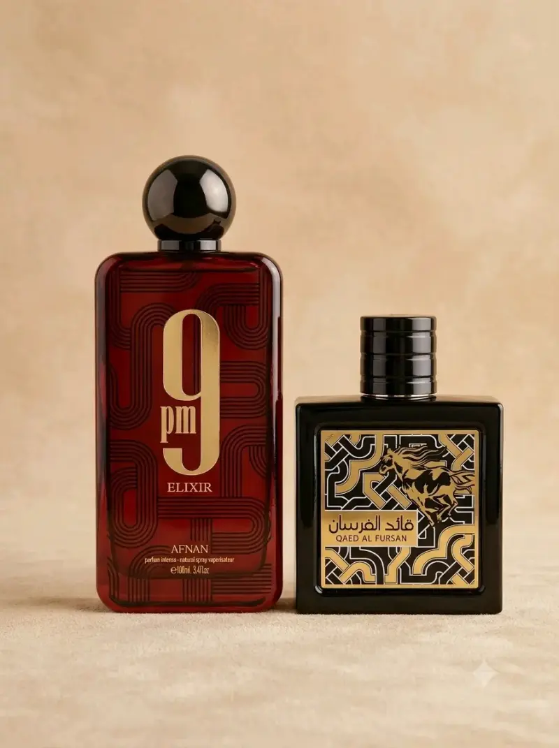 Set de Perfumes Afnan 9PM Elixir y Qaed Al Fursan