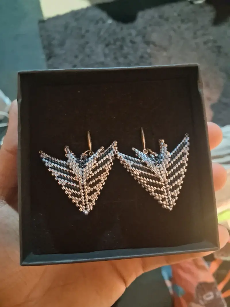 Set de joyería artesanal con pendientes y pulsera - 4