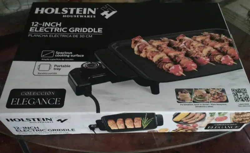 Plancha eléctrica Holstein 12 pulgadas