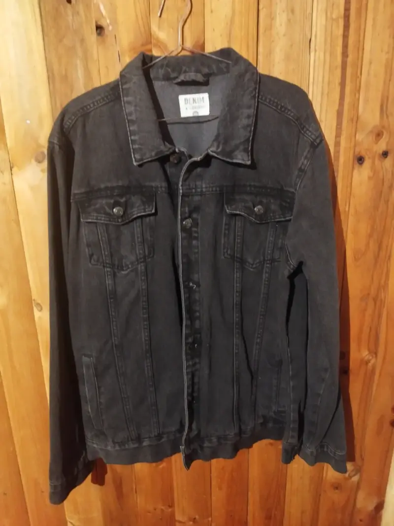 Chaqueta de mezclilla negra Denim London - 1