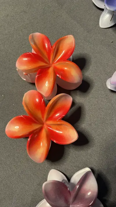 Pinzas para el pelo de flores pack de 2 - miniatura 2