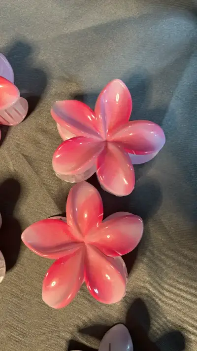 Pinzas para el pelo de flores pack de 2 - miniatura 4