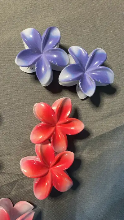 Pinzas para el pelo de flores pack de 2 - miniatura 5