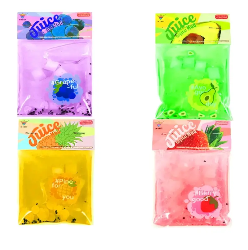 Set 4 de Slime Aromático Juice Crystal Mud