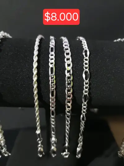 Pulseras de plata para hombre y mujer - miniatura 3