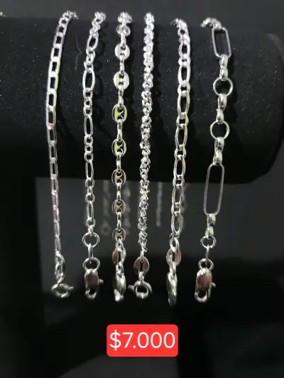 Pulseras de plata para hombre y mujer - miniatura 4